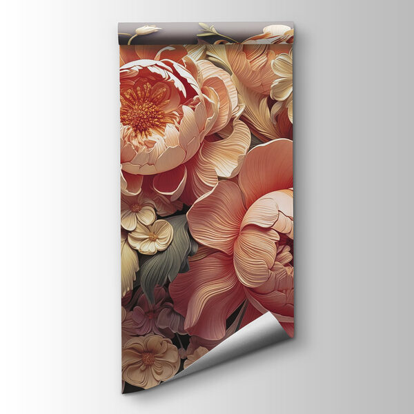 Group of flowers on a gray background Group of flowers on a gray background