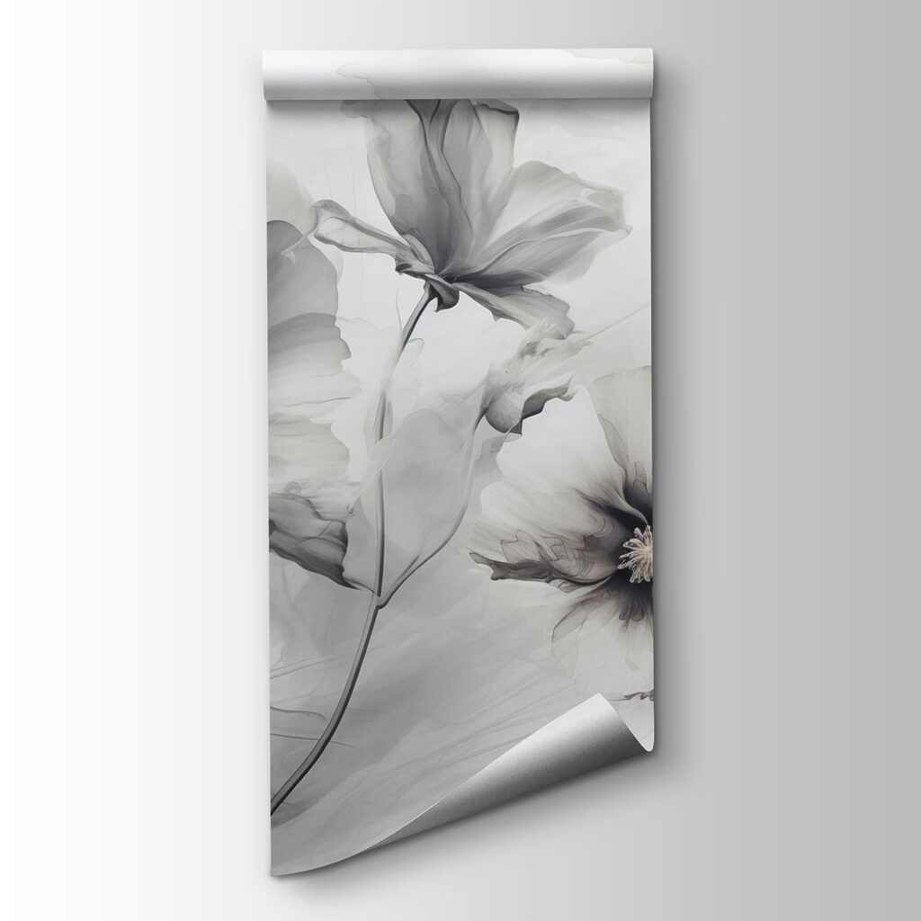 Group of flowers in a white background