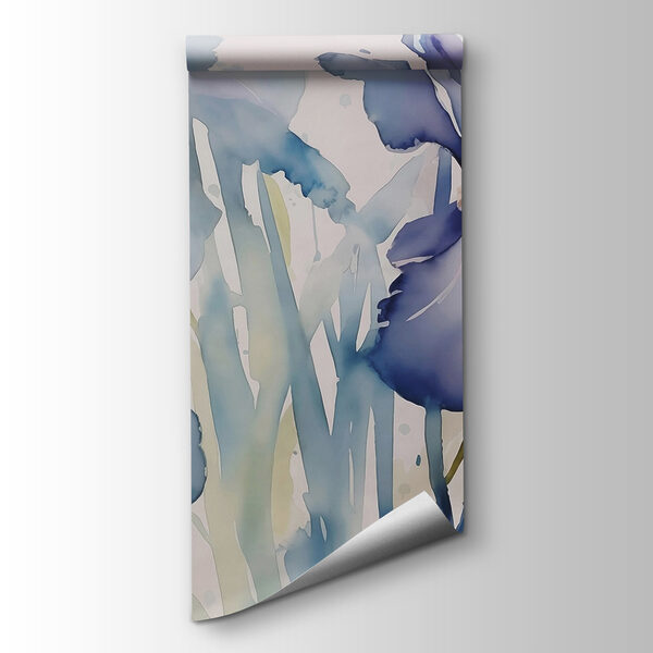 Painting of flowers on a white background