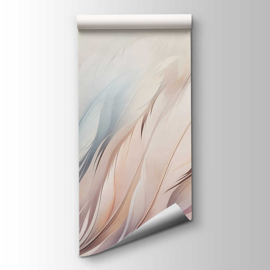 Delicate hues of soft feather textures