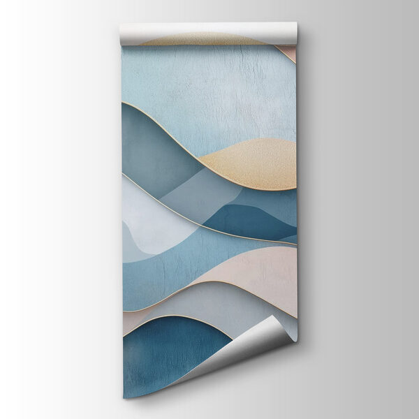 Blue and pink waves Blue and pink waves