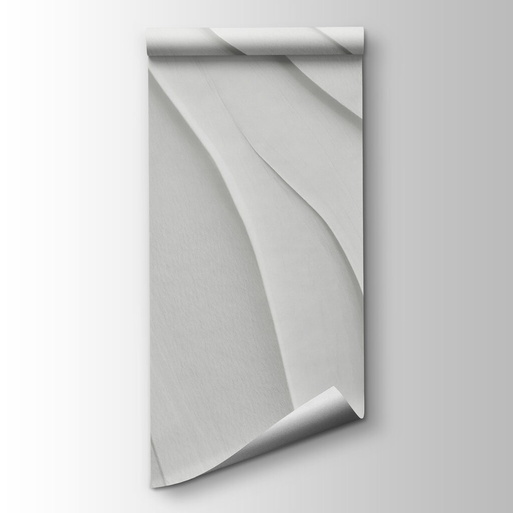 White surface with wavy lines White surface with wavy lines