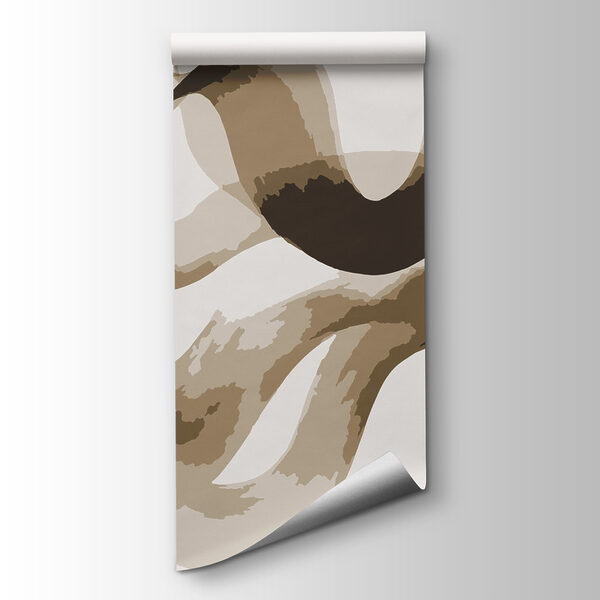 Dynamic abstract curves in neutral tones