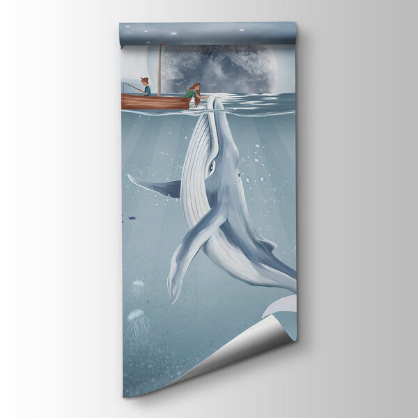 Whale swimming in the water