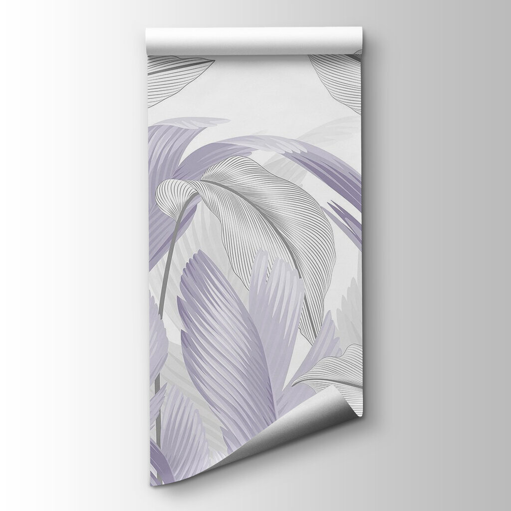 Soft pastel leaves in gentle swirls Soft pastel leaves in gentle swirls