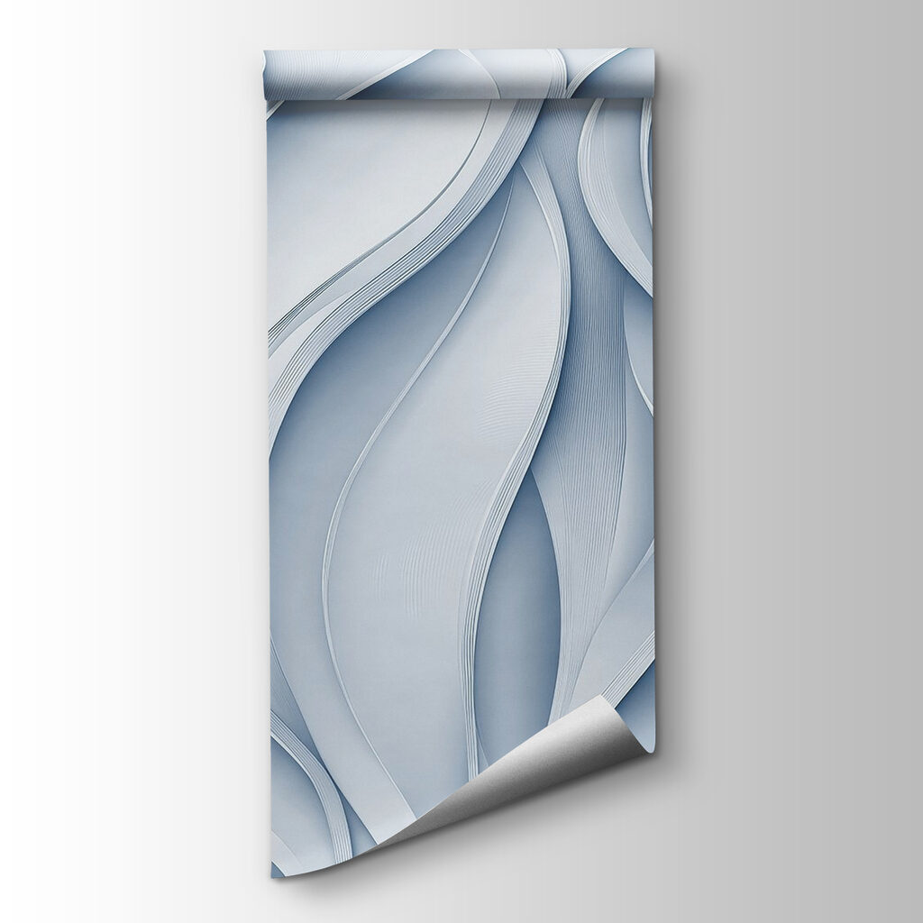 White and grey wavy lines