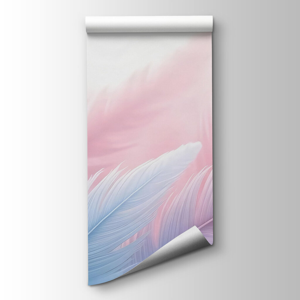 Group of feathers in light