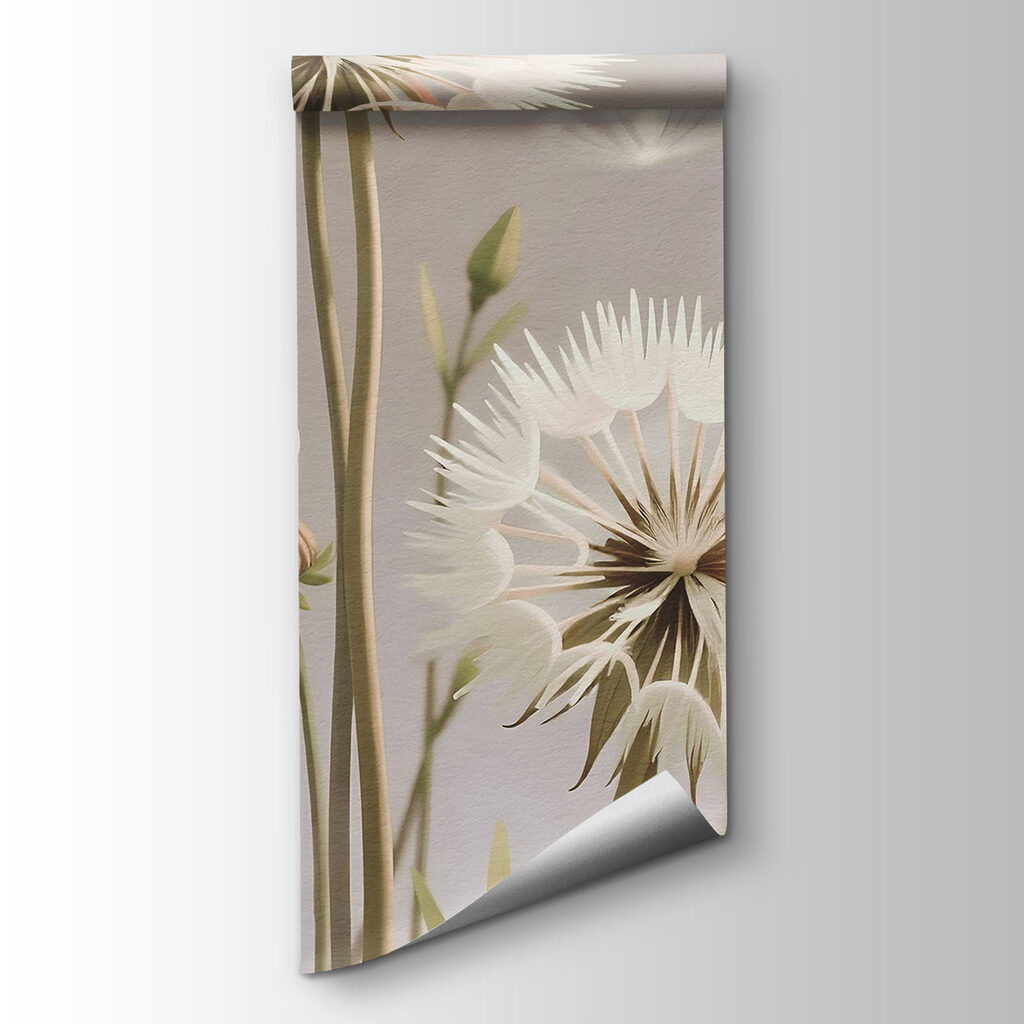 Delicate white flowers in nature