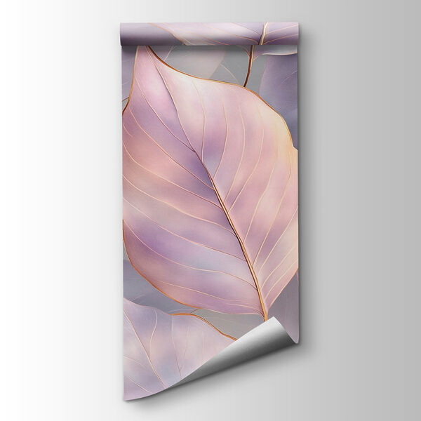 Delicate leaves in soft hues