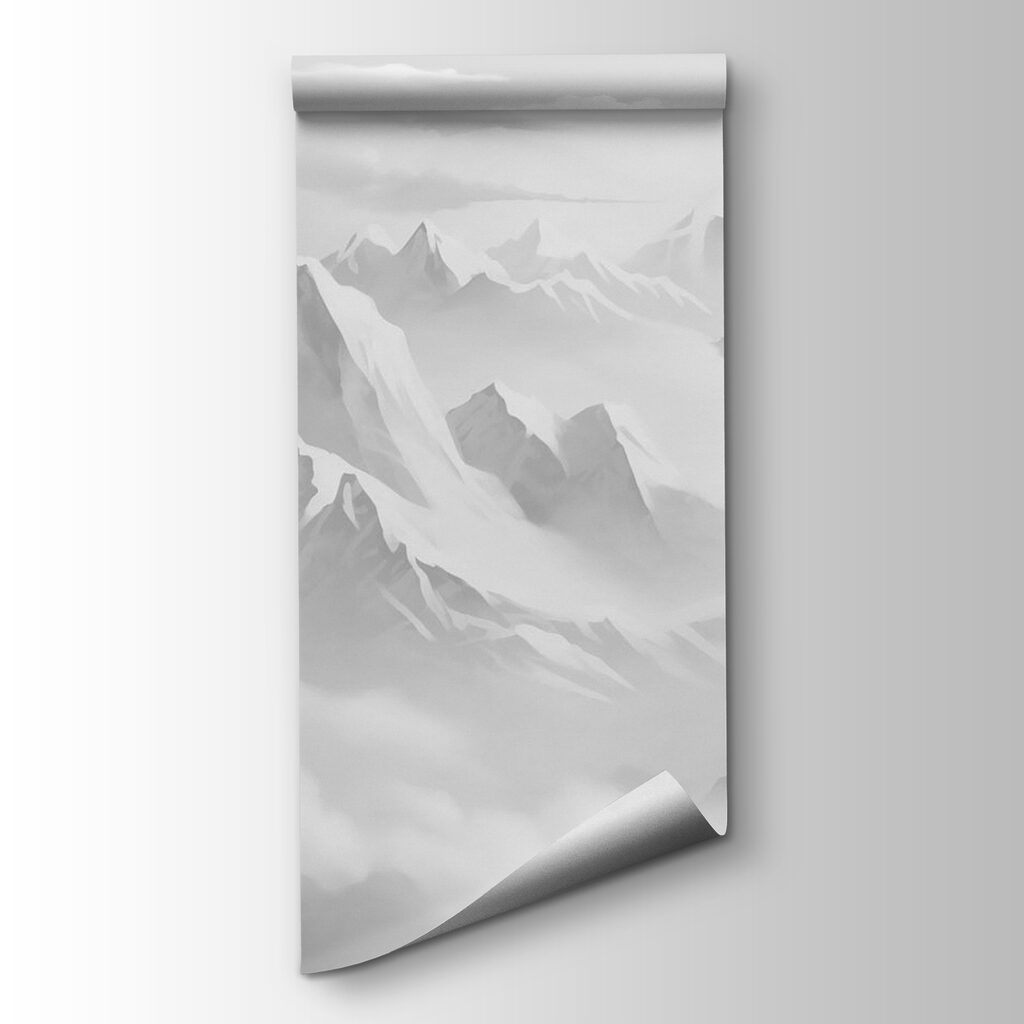 Mountain range with clouds Mountain range with clouds