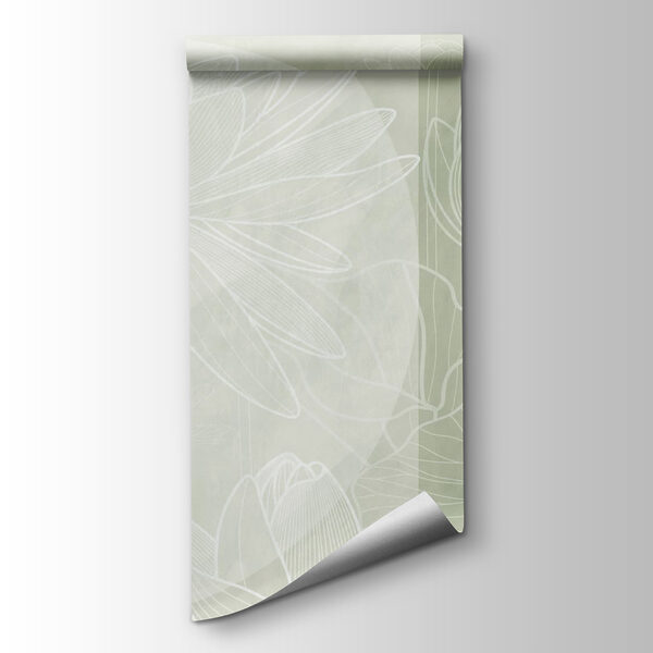 Soft outlines of tranquil water lilies Soft outlines of tranquil water lilies