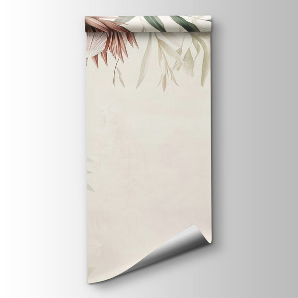 Floral border with leaves and flowers Floral border with leaves and flowers