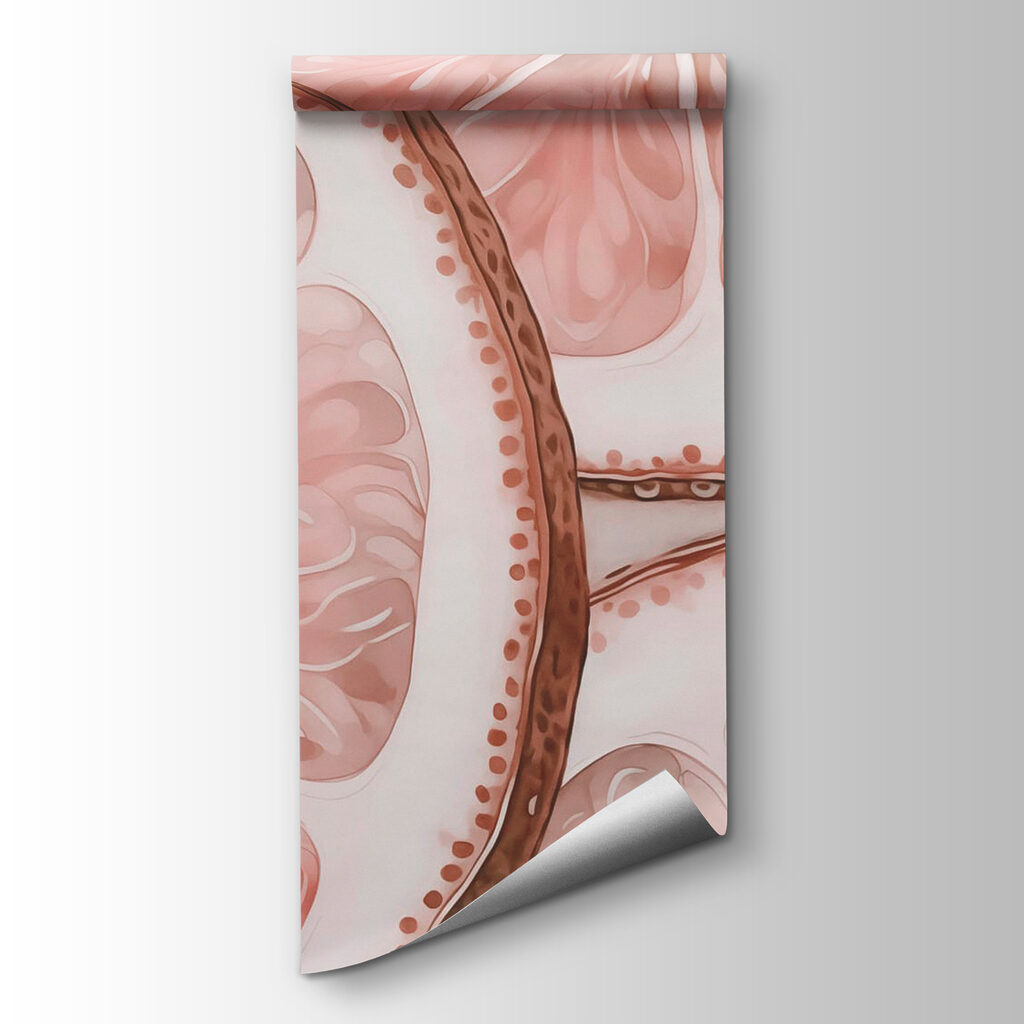 Fresh citrus slices in soft tones