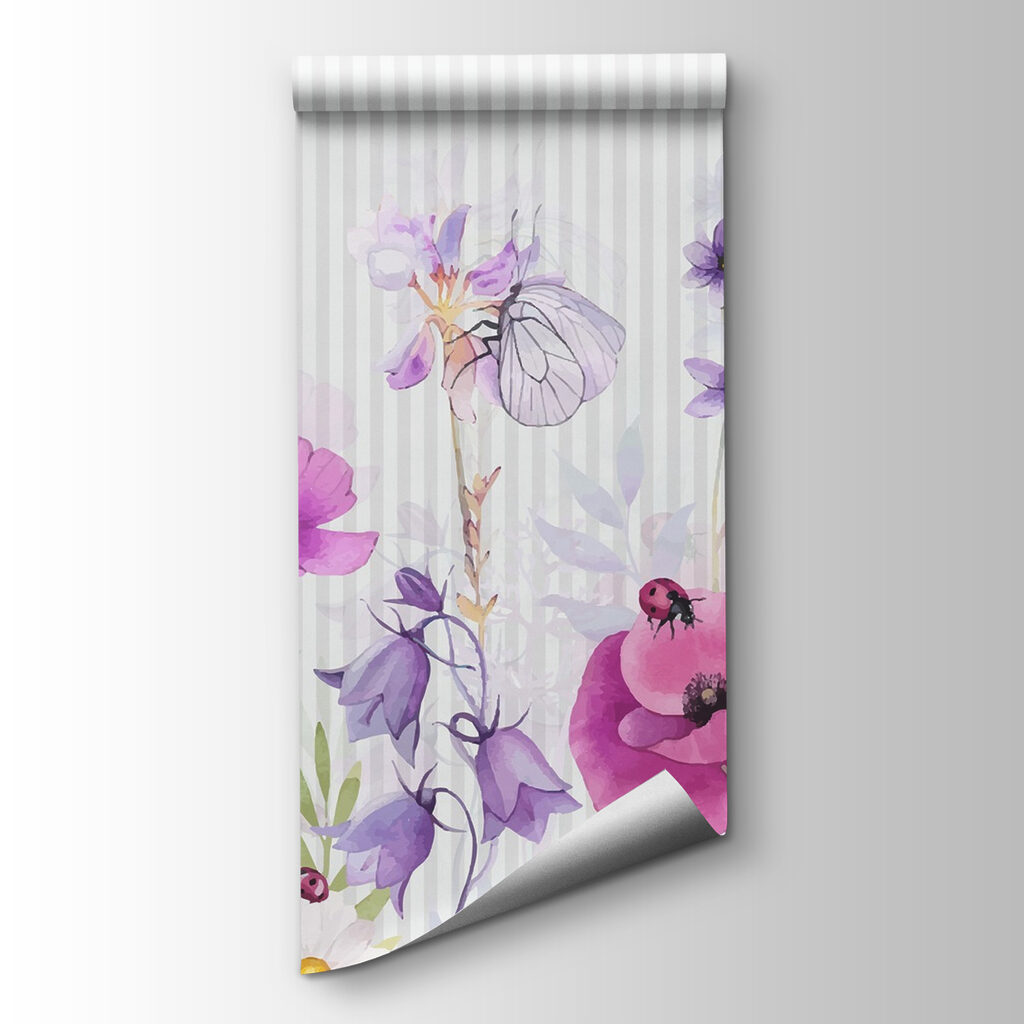 Colorful blooms and lively insects Colorful blooms and lively insects