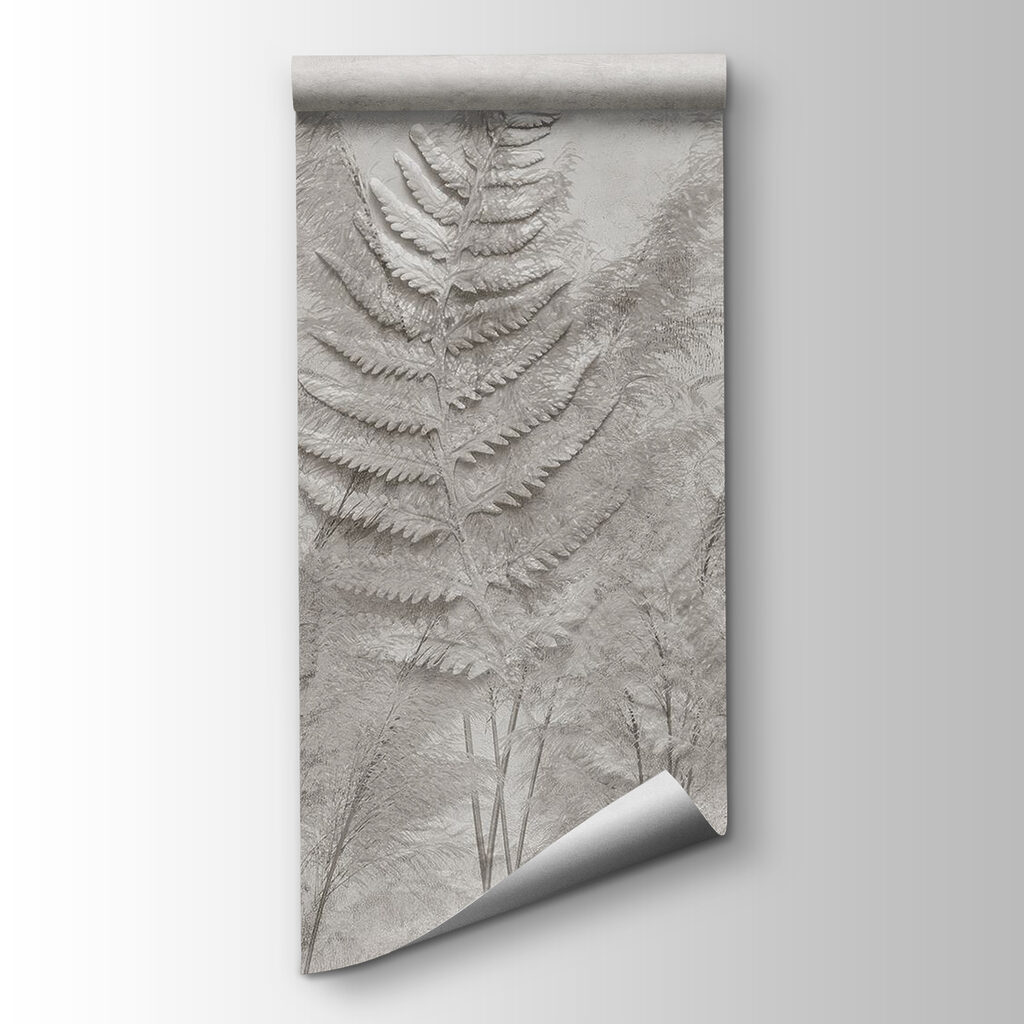 Fern fronds in a row