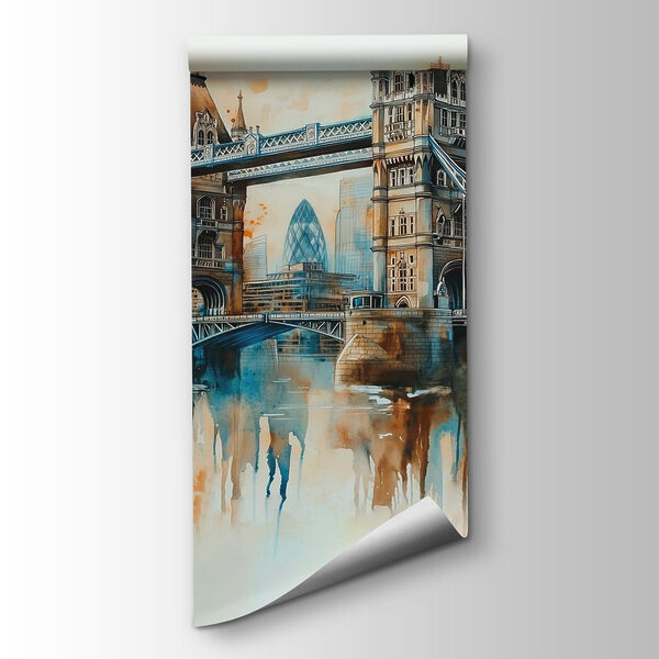 Watercolor of a bridge Watercolor of a bridge