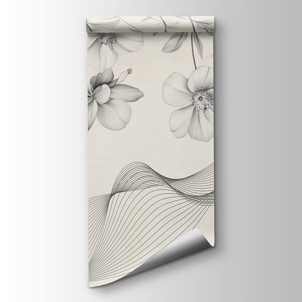 Delicate blooms with flowing lines