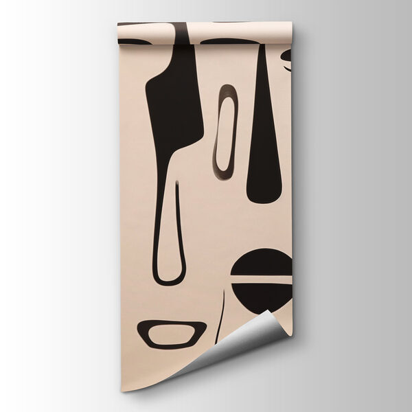 Black and white face art Black and white face art