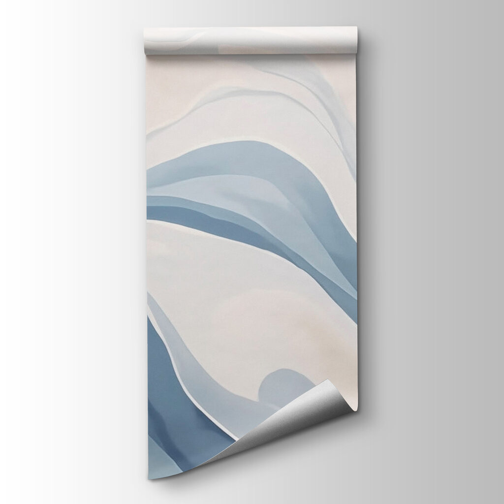 White and blue wavy pattern White and blue wavy pattern