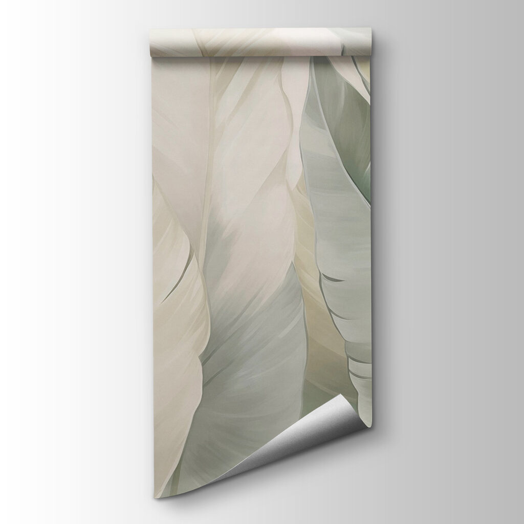 Soft green leaves in gentle layers