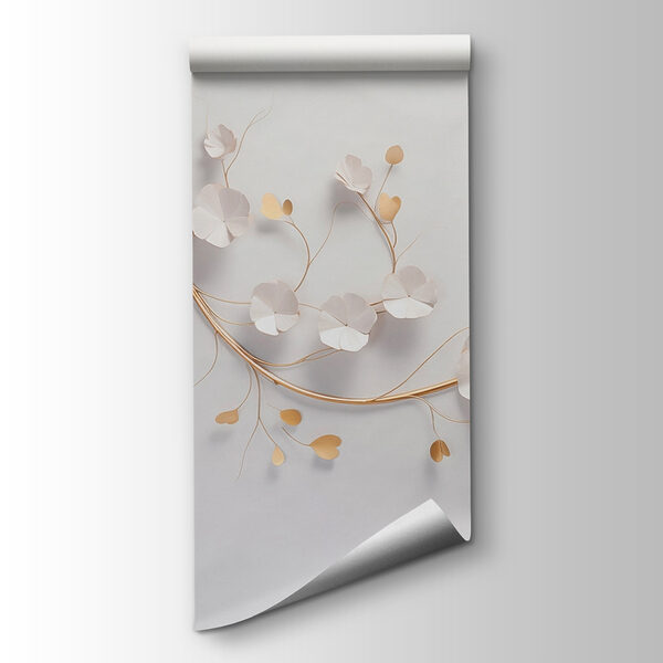 Elegant floral decor on a wall Elegant floral decor on a wall