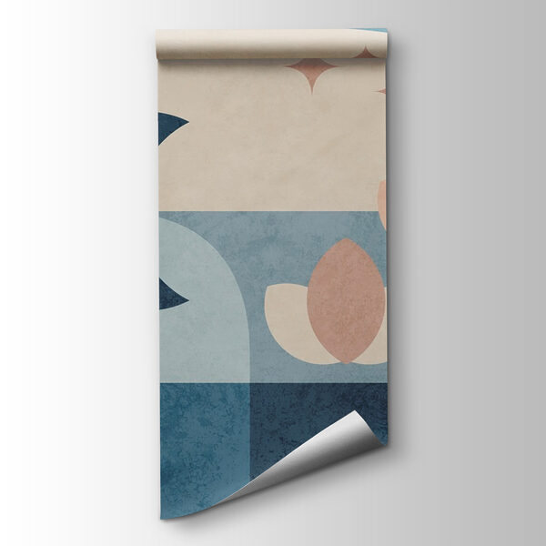 Blue and pink geometric design Blue and pink geometric design