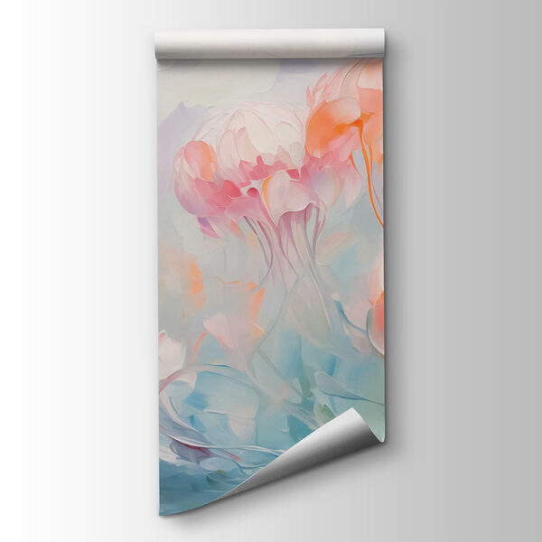 Painting of pink flowers Painting of pink flowers