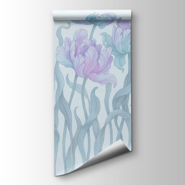 Group of flowers with leaves Group of flowers with leaves