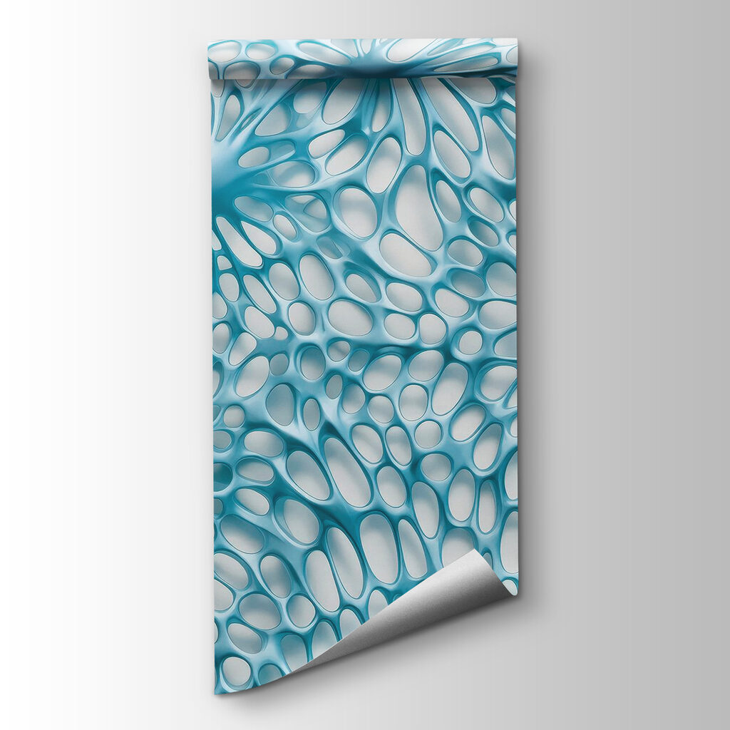 Organic shapes in calming blue tones Organic shapes in calming blue tones