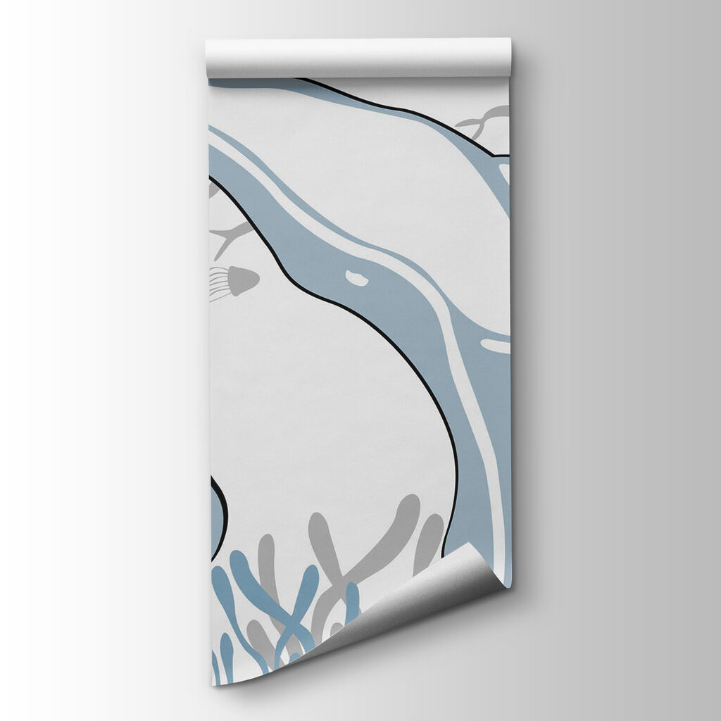 Dolphin swimming in the ocean