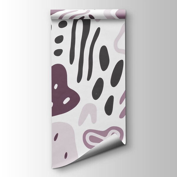 Pattern of purple and black shapes Pattern of purple and black shapes