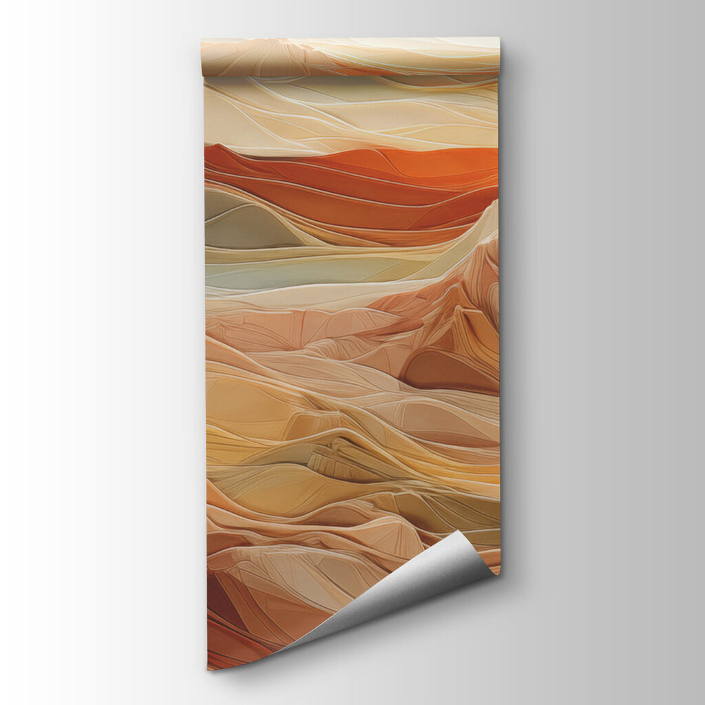 A colorful mountains with lines A colorful mountains with lines