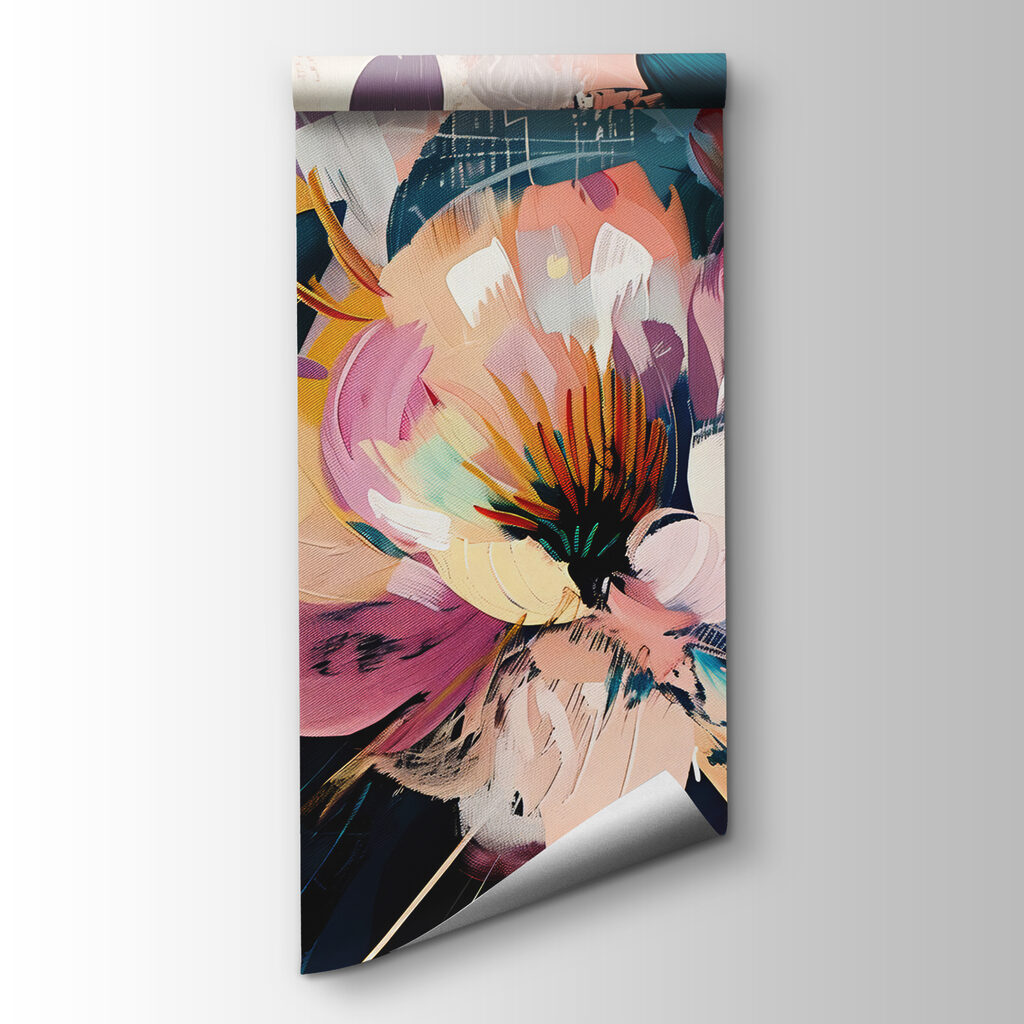 A painting of flowers A painting of flowers