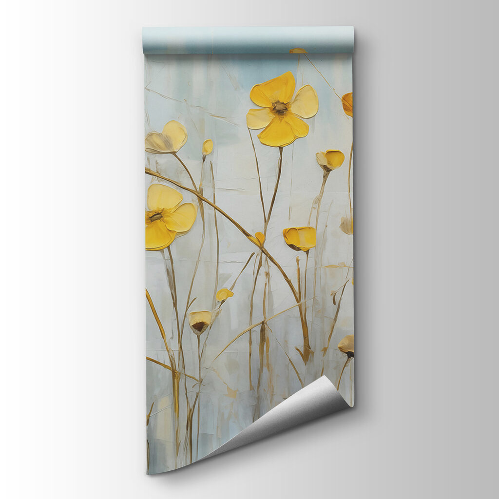 Painting of yellow flowers Painting of yellow flowers