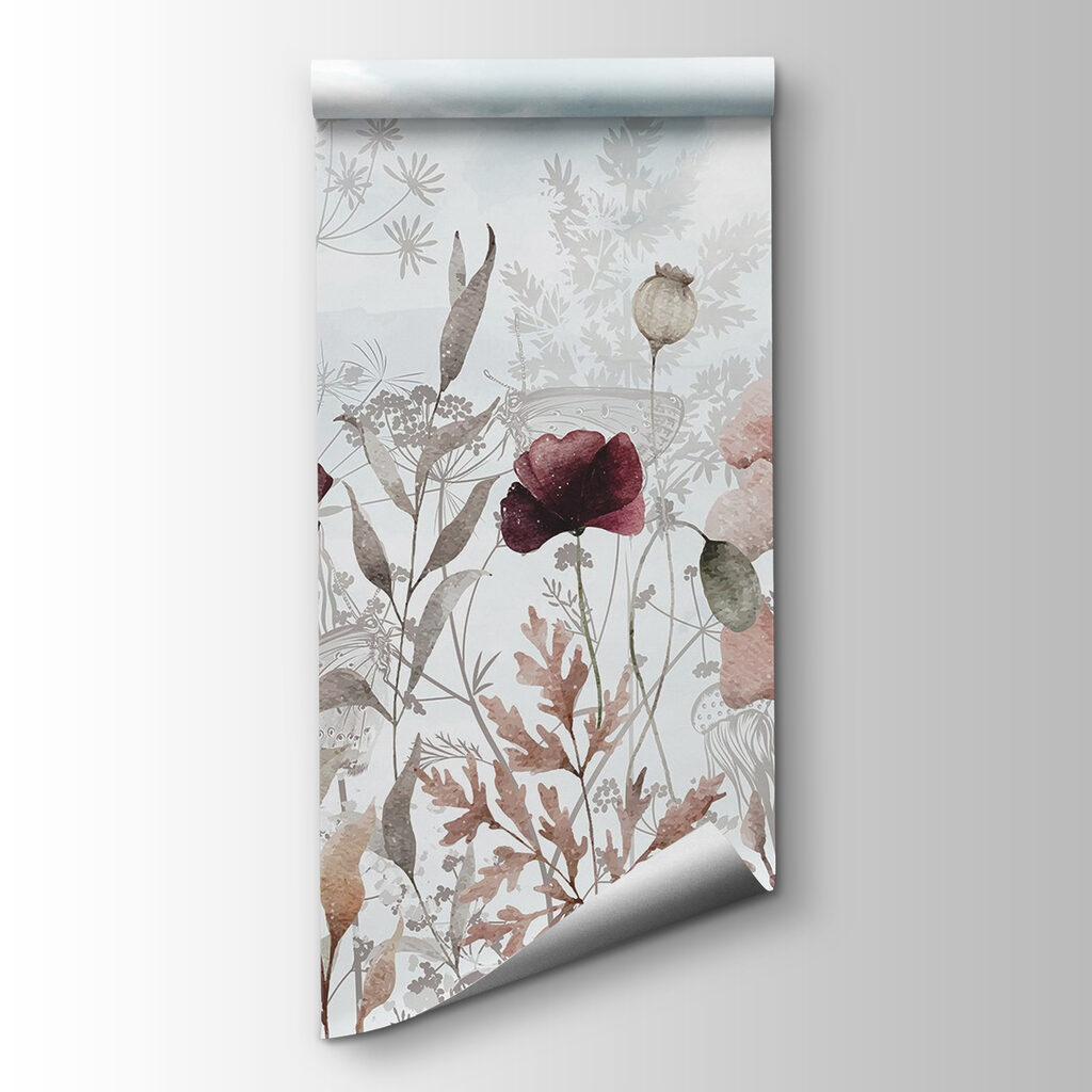 Painting of flowers and plants