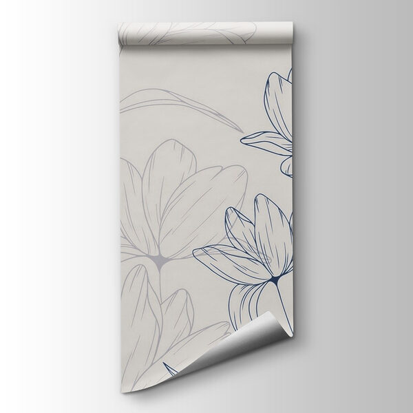 Drawing of flowers on a white background