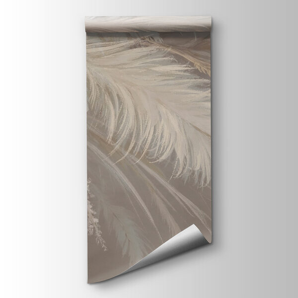 Delicate feathers in soft hues