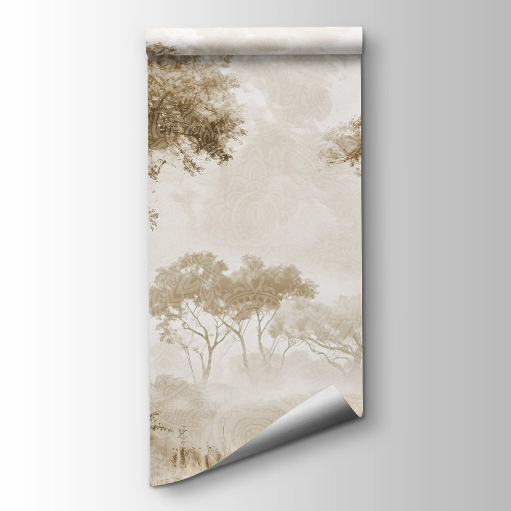 Group of trees in a field