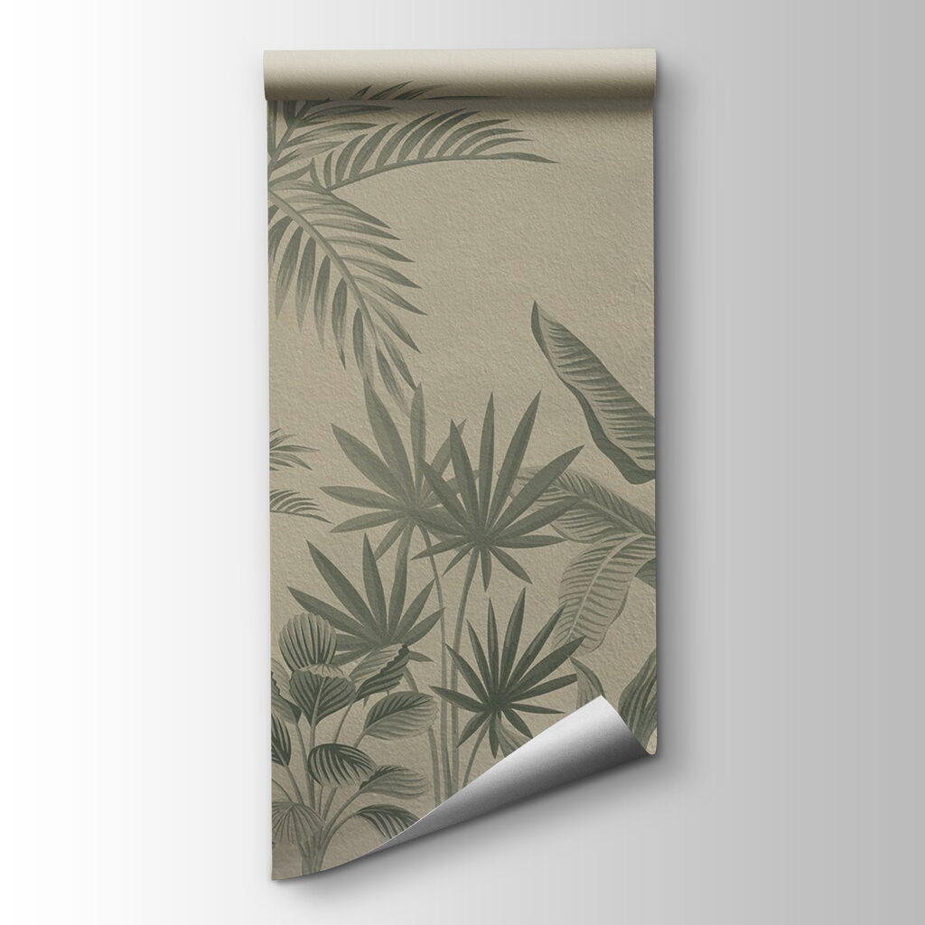 Wallpaper with plants on it