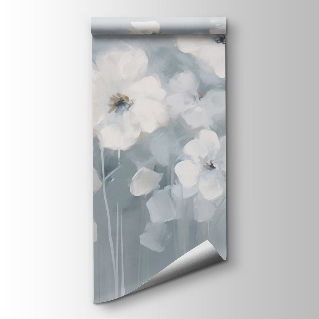 Painting of white flowers