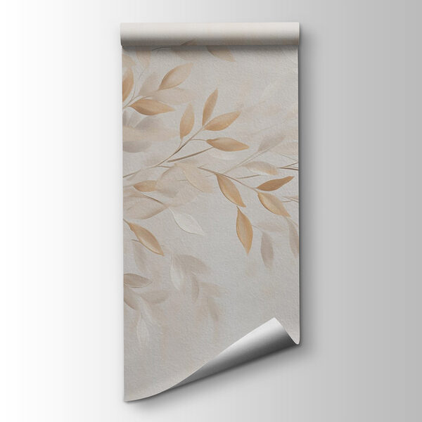 Delicate leaves in soft hues