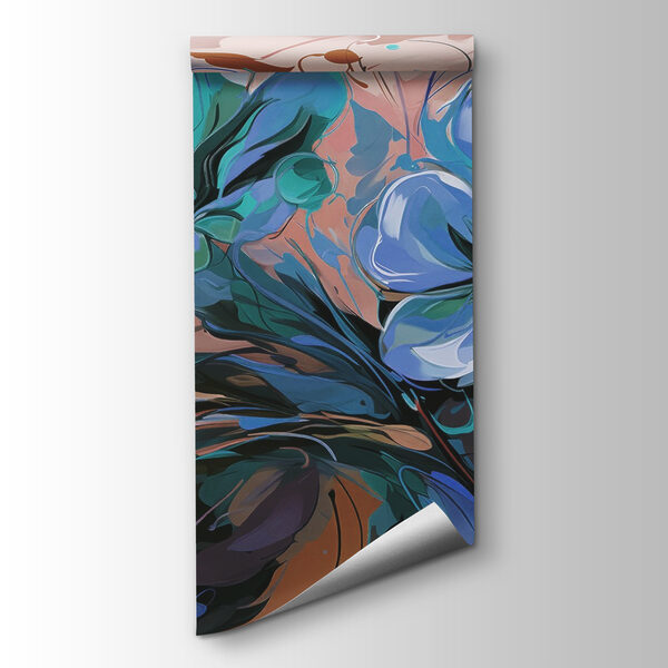 Painting of flowers on a surface Painting of flowers on a surface