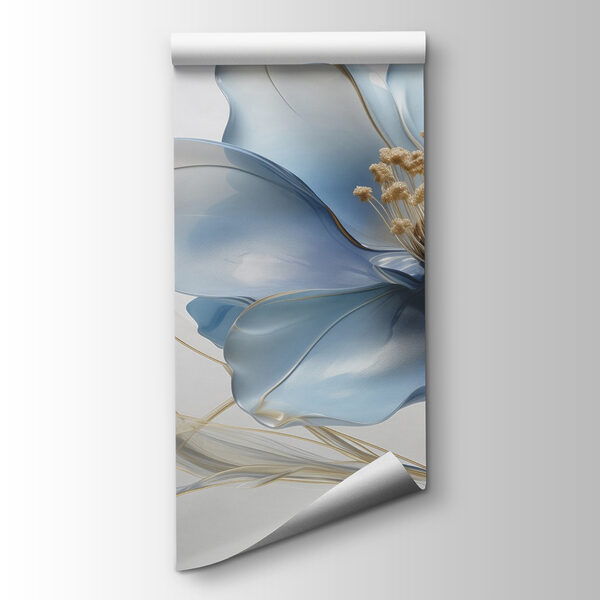 Delicate petals in soft blue hues Delicate petals in soft blue hues