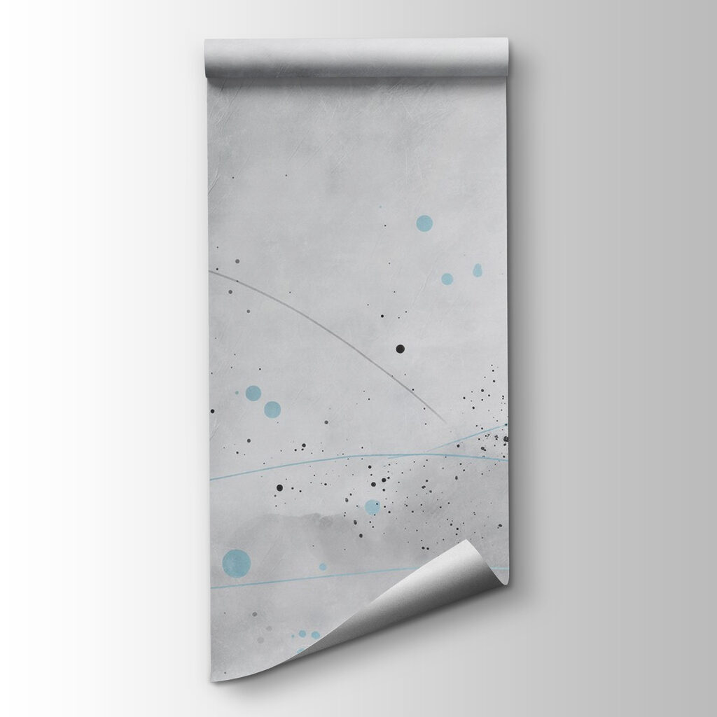 Grey and blue circles and lines Grey and blue circles and lines