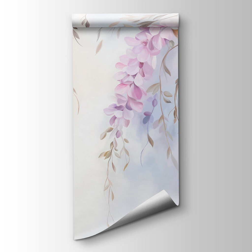 Painting of flowers on a branch Painting of flowers on a branch