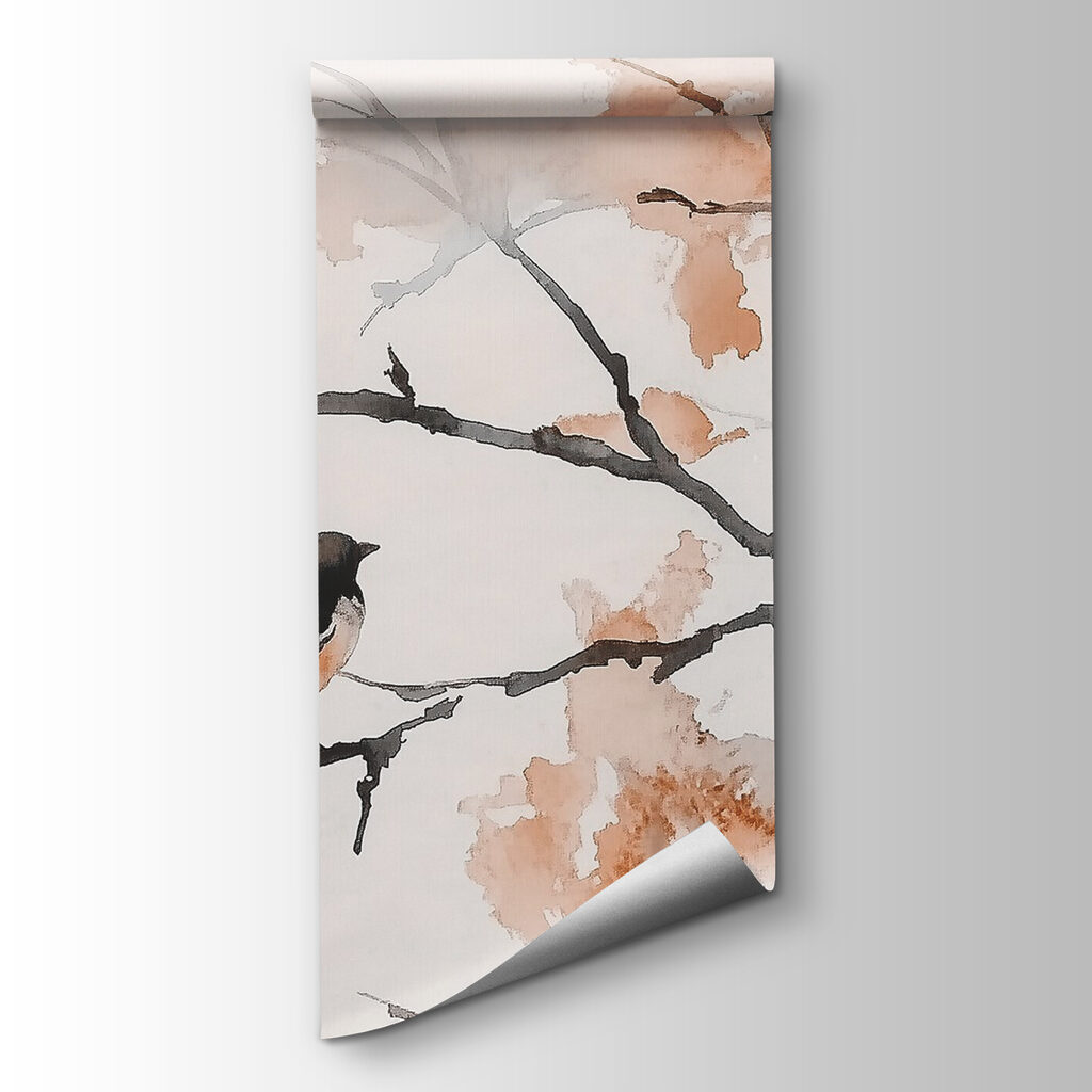 Group of birds sitting on a tree branch