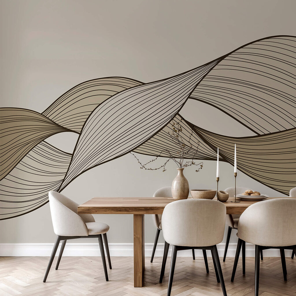 Barna és fekete hullámvonalak