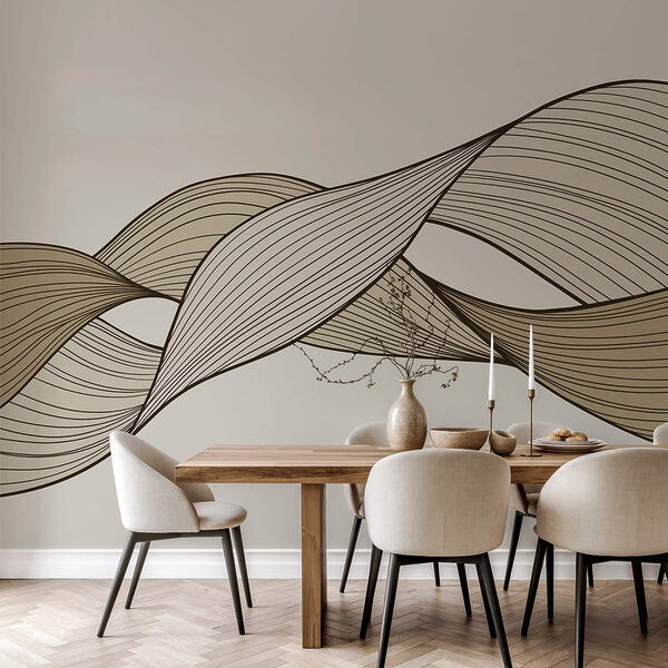 Barna és fekete hullámvonalak