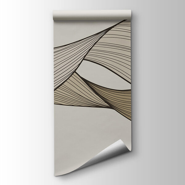 Brown and black wavy lines