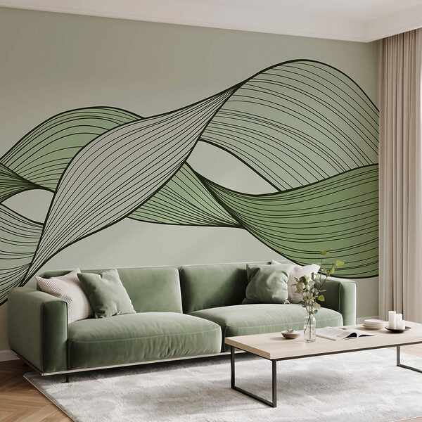 Zöld és fekete hullámvonalak